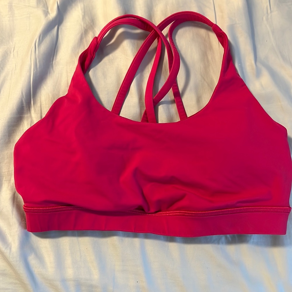 Lululemon Energy Bra - Raspberry - Size 8